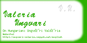 valeria ungvari business card